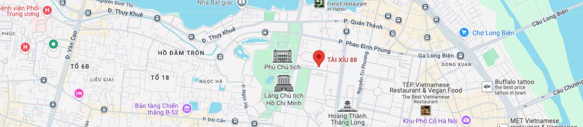 Địa chỉ google map trụ sở chính của Tài xỉu 88 (taixiu.sote