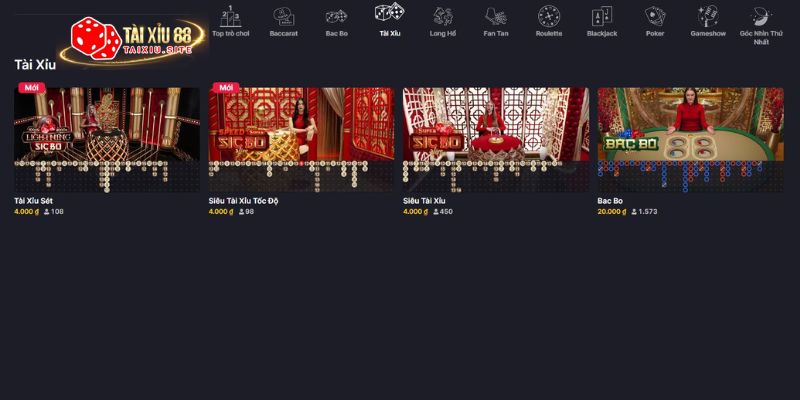 Các sảnh tài xỉu online livestream sexy